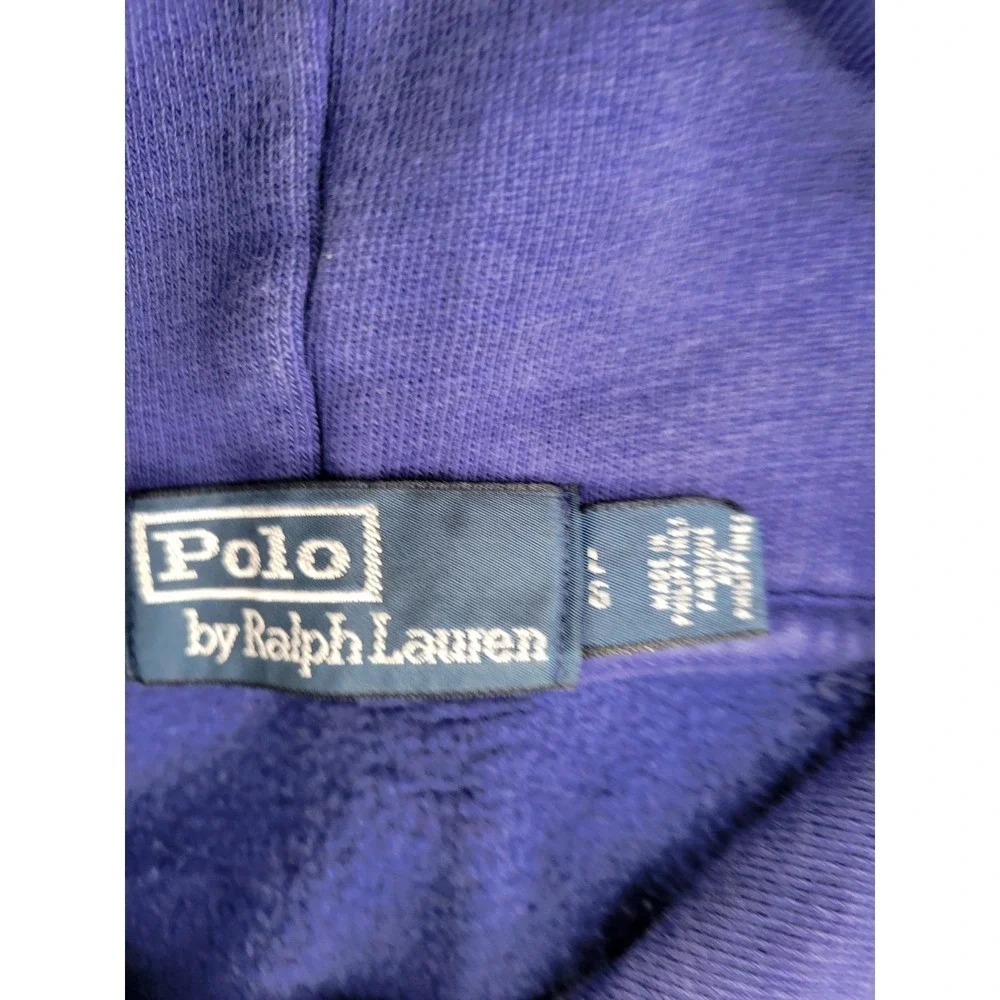 Polo Ralph Lauren LA Dodgers Hoodie Men's L Gray Pullover Fleece MLB Embroidered